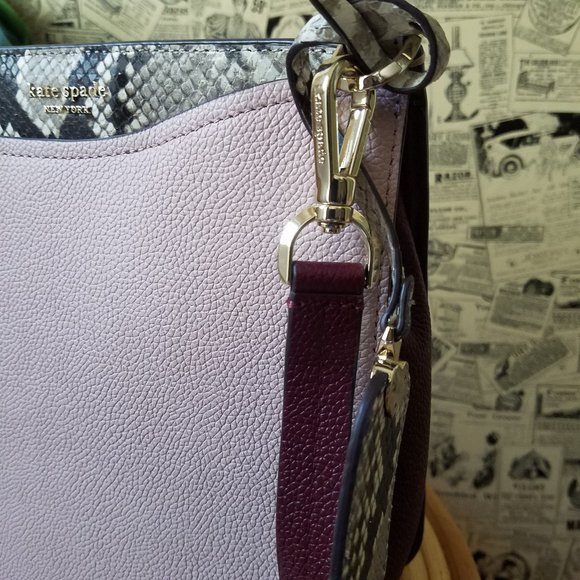 Margaux Embossed Large Snake Kate Spade crossbody - Picture 4 of 7
